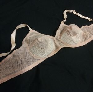 Vintage Peach bullet bra 1920s deadstock